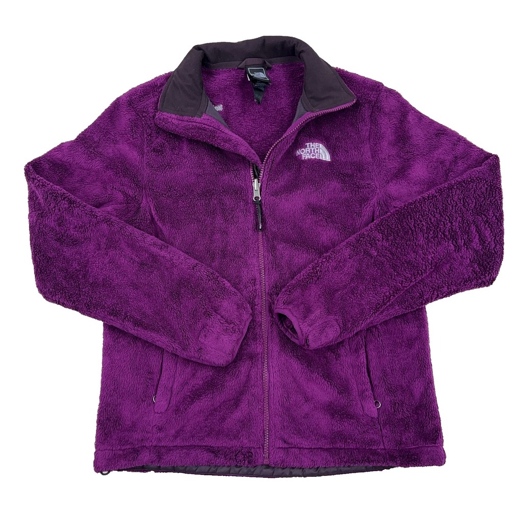 North Face Jacket Women Small Purple Fleece Interchange Soft Fuzzy Sweater